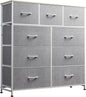WLIVE 9-Drawer Dresser, Fabric Storage Tower by WLIVE