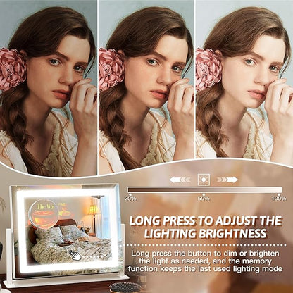 FENNIO Vanity Mirror with Lights, 3 Color Modes & Brightness Adjustable - Image 3