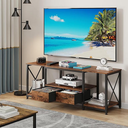GYIIYUO TV Stand with Fabric Drawer - Image 5
