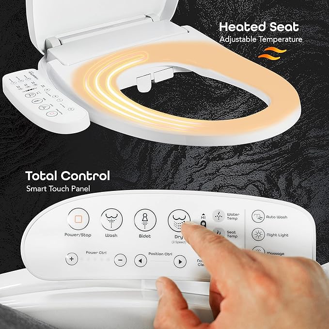 BidetMate 3000 Series Electric Heated Bidet Smart Toilet Seat - Image 2