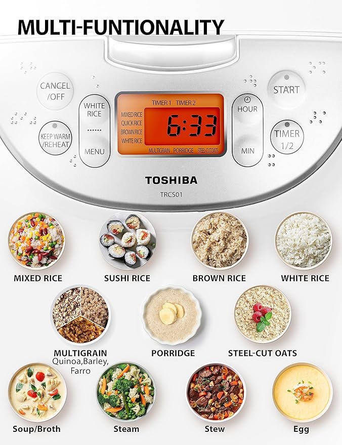 Toshiba Rice Cooker 6 Cup Uncooked – Japanese Rice Cooker - Image 4