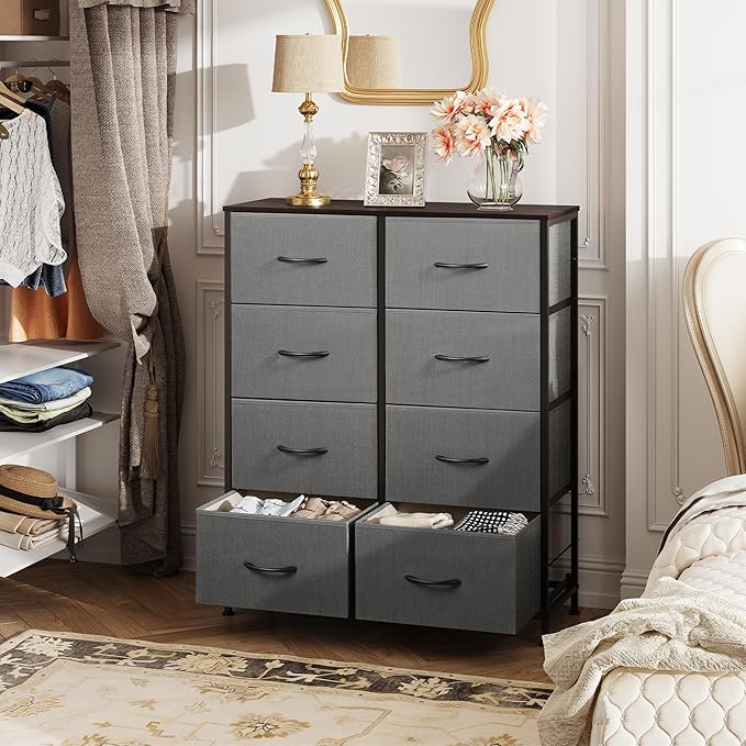 WLIVE Fabric Dresser for Bedroom, Tall Dresser - Image 2