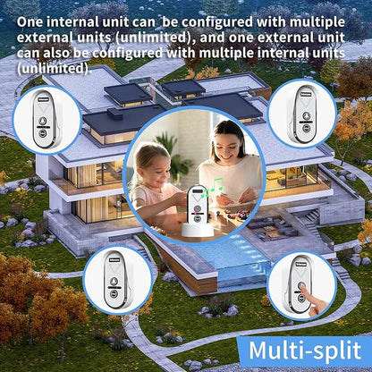 PANDAAR Doorbell Wireless for Home, Wireless Intercom System 4900ft Long Range - Image 4