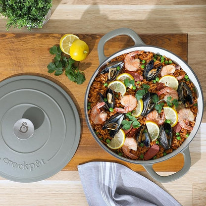 Crock-Pot Artisan 7-Quart Round European Enameled Cast Iron Dutch Oven - Image 3