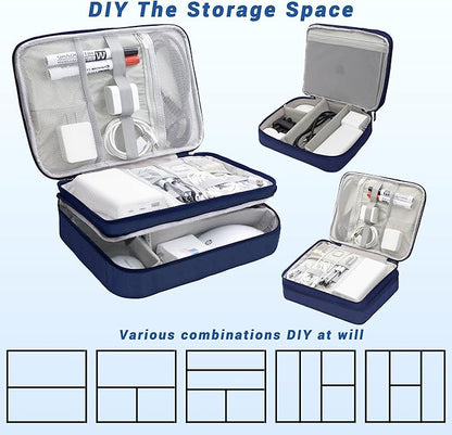 Electronics Organizer, Travel Cord Organizer Pouch, Portable Cable Organizer - Image 7