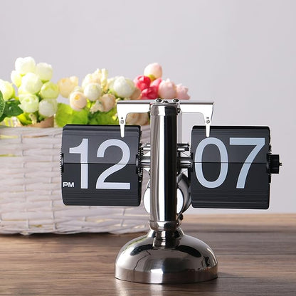 WoneNice Retro Digital Flip Down Clock -Battery Powered Internal Gear Operated - Image 7