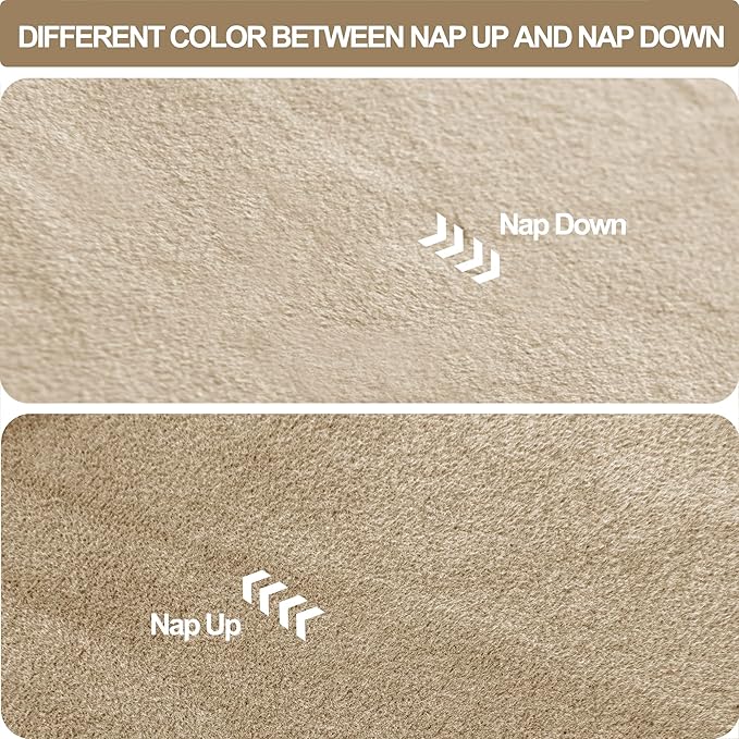 JIUZHEN Taupe Velvet Curtains 96 inches - Image 5