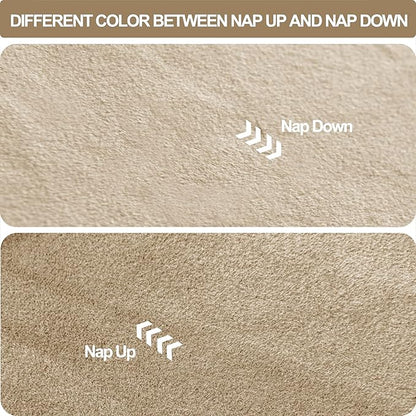 JIUZHEN Taupe Velvet Curtains 96 inches - Image 5