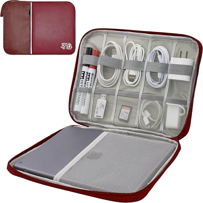 Electronics Organizer, Travel Cord Organizer Pouch, Portable Cable Organizer by Miavers