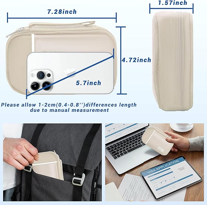 Electronics Organizer, Travel Cord Organizer Pouch, Portable Cable Organizer - Image 2