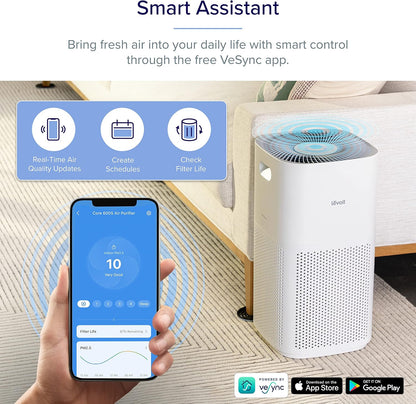levoit smart air purifiers for home large room on a desk or shelf