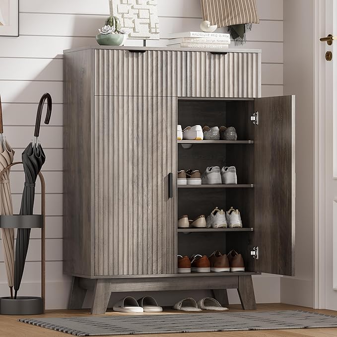 Shoe Cabinet Storage for Entryway by HUANLEGO