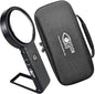 30x Hands-Free Magnifier with USB Rechargeable Ultra Bright LED Lights and Case by VisionAidUSA