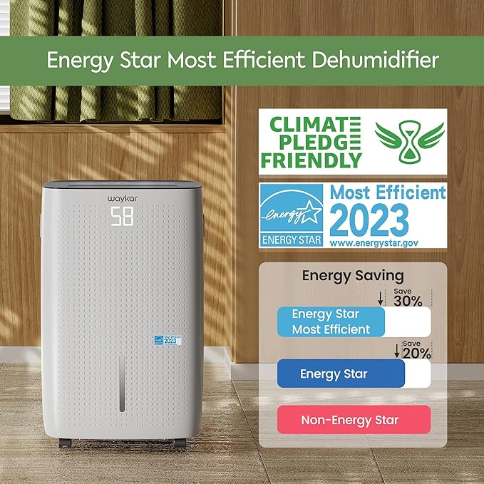 Waykar 150 Pints 7, 000 Sq. Ft Energy Star Dehumidifier - Image 2