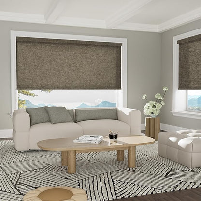 Boolegon Motorized Light Filtering Roller Blinds - Image 5