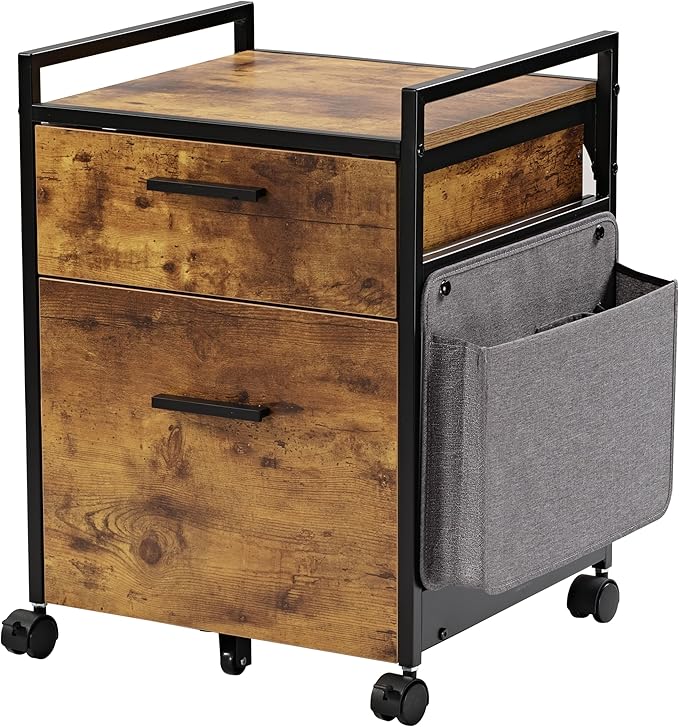 EUREKA ERGONOMIC 2-Drawer Mobile File Cabinet - Image 3