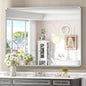 48x36 Inch Silver Bathroom Mirror by GOLOMO