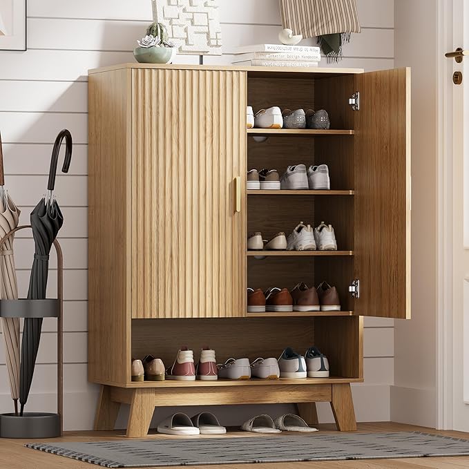 Shoe Cabinet Storage for Entryway by HUANLEGO