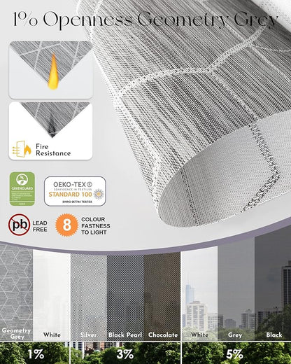 Graywind Motorized Solar Shades Light Filtering Mesh Shade Compatible - Image 5