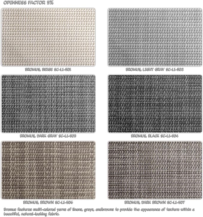 HILADUO Customized Solar Screen Roller Shade Blinds - Image 2