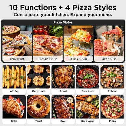 Midea Flexify Pro 10+4 Toaster Oven Air Fryer Combo, Graphene Juicy-Lock Cooking - Image 4