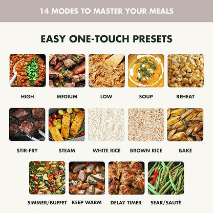 GreenPan Elite 14-in-1 Programmable 6QT Electric Slow Cooker, Dishwasher Safe - Image 5