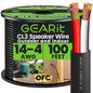 GEARit Outdoor Speaker Wire CL3 Rated, 14 Gauge Speaker Wire, Speaker Cable 100 by GEARit