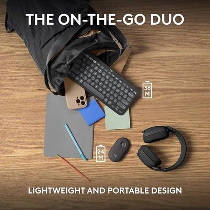 Logitech Pebble 2 Combo, Wireless Keyboard and Mouse, Quiet and Portable - Image 9