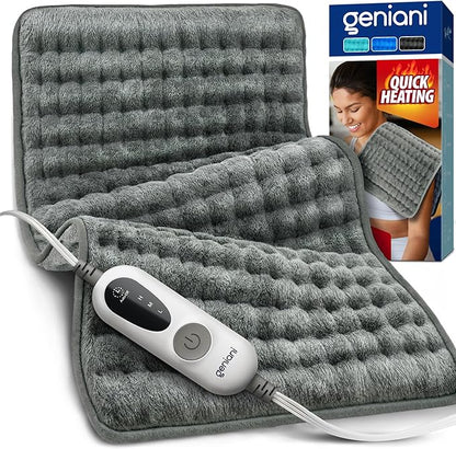 GENIANI Electric Heating Pad for Back Pain & Cramps Relief, Electric Throw by GENIANI