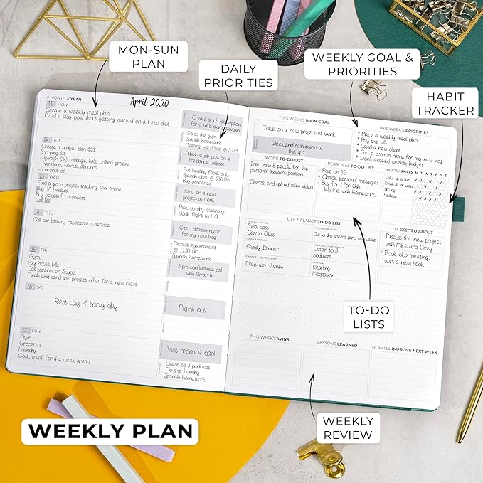 Clever Fox Planner Pro Premium – Luxurious Weekly & Monthly Planner - Image 3