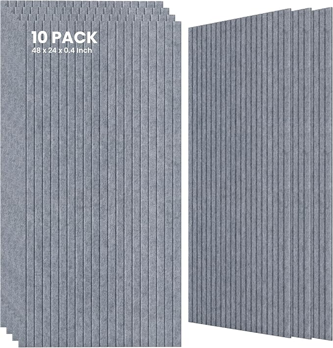 10 Pack Large Acoustic Panels, Sound Panels by TO-TH