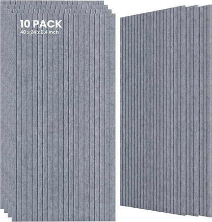 10 Pack Large Acoustic Panels, Sound Panels by TO-TH