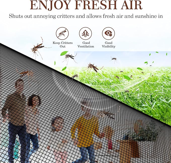 Yotache Magnetic Screen Door Fits Door Size 72 x 96, Screen Size 74" x 97" - Image 6