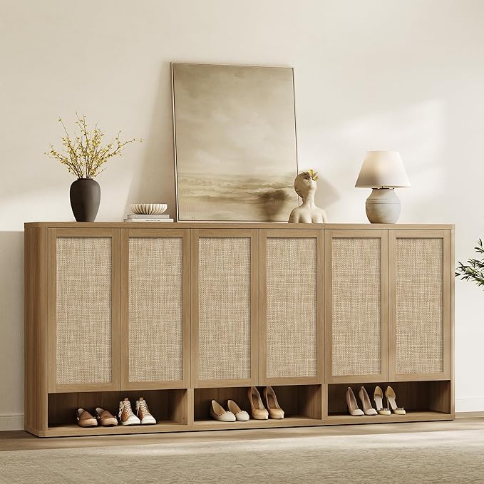 SICOTAS Rattan Shoe Storage Cabinet by SICOTAS