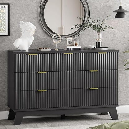 Xixini Fluted Dresser for Bedroom by Xixini