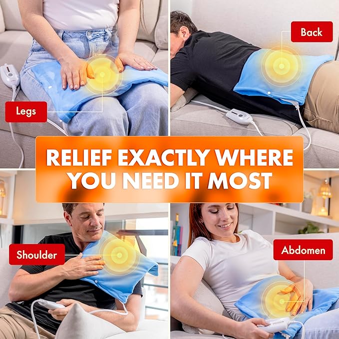 TheraCare Electric Heating Pad | Dry Heat Therapy | 4 Adjustable Heat Settings - Image 4