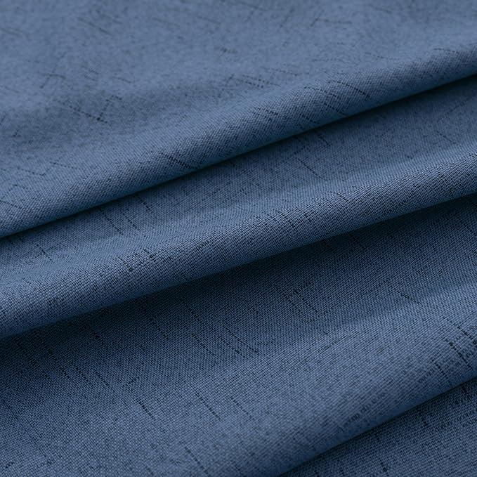 KOUFALL Denim Blue Curtains for Boys Bedroom, 2 Panels Set - Image 6