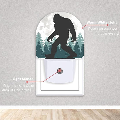 Axxitude Bigfoot Forest Moon Night Lights Plug into Wall - Image 2