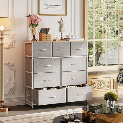 WLIVE 9-Drawer Dresser, Fabric Storage Tower - Image 4
