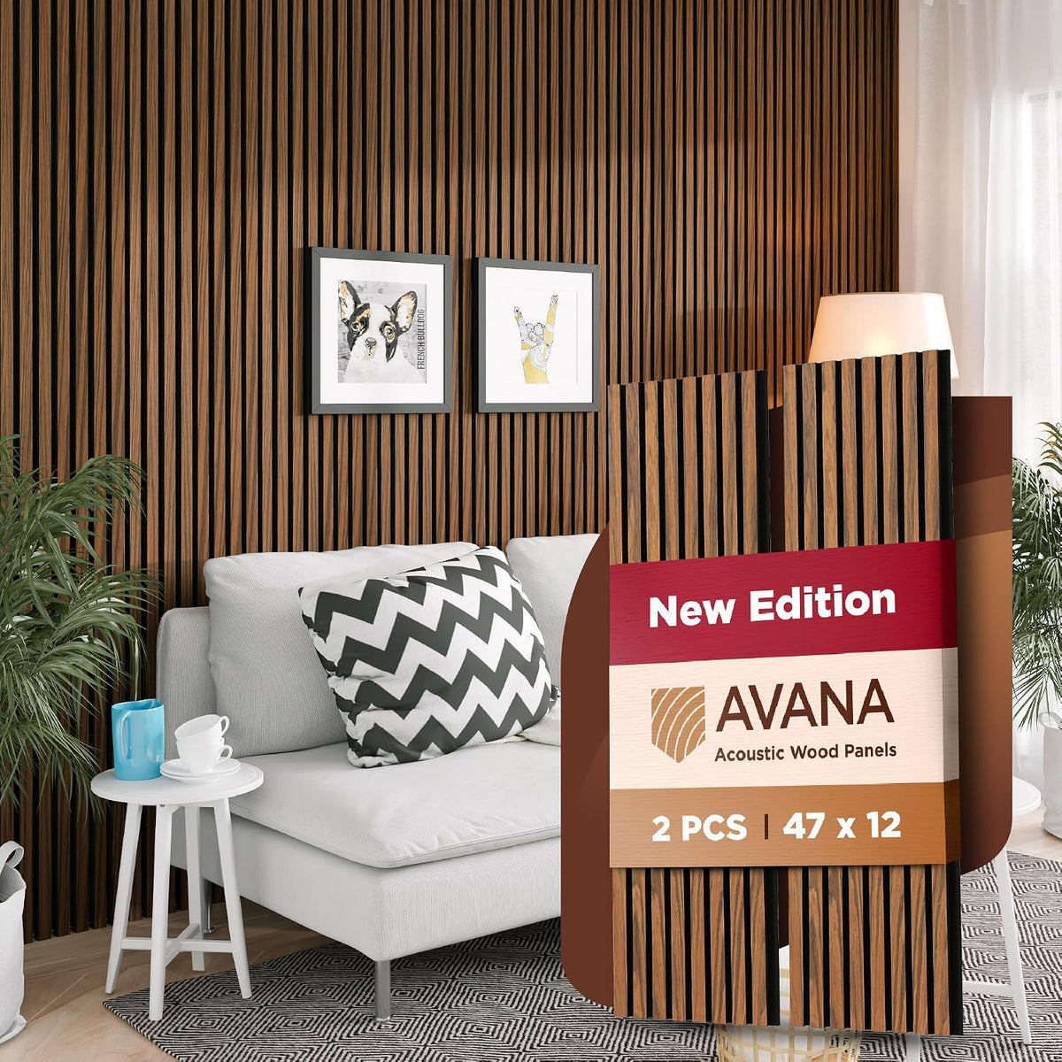 avana acoustic wood wall panels – 47.2 x, main product view