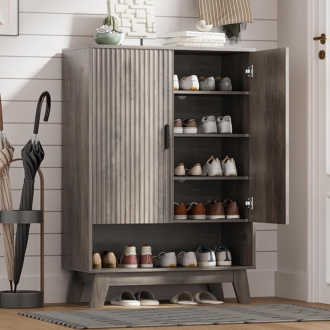 Shoe Cabinet Storage for Entryway by HUANLEGO