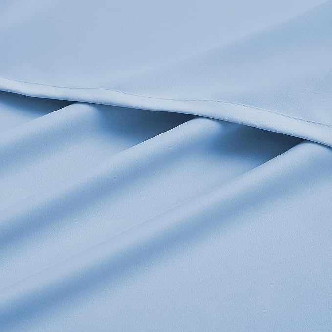 DUALIFE Blackout Light Blue Curtains - Image 8