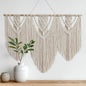 oiikain Large Macrame Wall Hanging Tapestry Boho Woven Wall Decor, rhombus | Handmade Natural Rope Woven Design 43"x32" Large Size For Bedroom Living Room Nursery Wedding And Bohemian Home Decor