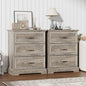 Nightstand Set of 2, Rustic Farmhouse Wood Small Dresser, Bedside Table by Thacuok