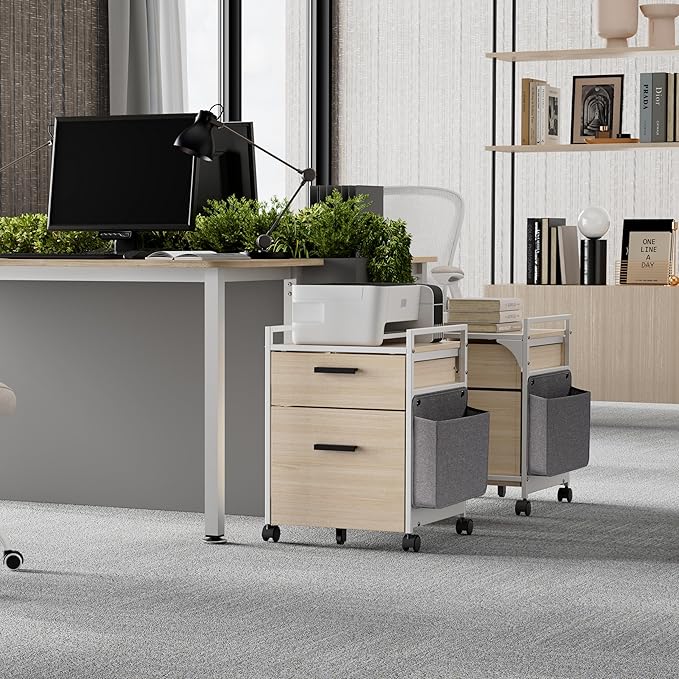 EUREKA ERGONOMIC 2-Drawer Mobile File Cabinet - Image 3