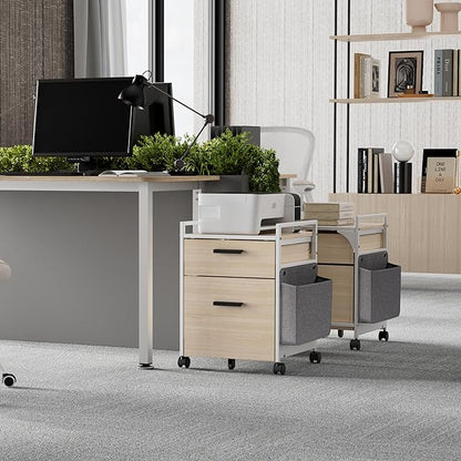 EUREKA ERGONOMIC 2-Drawer Mobile File Cabinet - Image 3