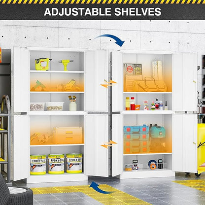 71” Metal Storage Lockable Heavy Duty File Cabinet Garage Tool Cabinets - Image 5
