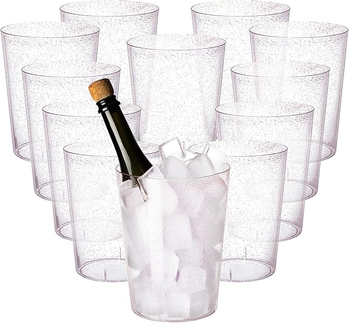 Tiawudi 12 Pack Plastic Ice Bucket by Tiawudi