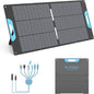110W Portable Solar Panel for Power Station, 23.5% High Efficiency ETFE by E-POWO