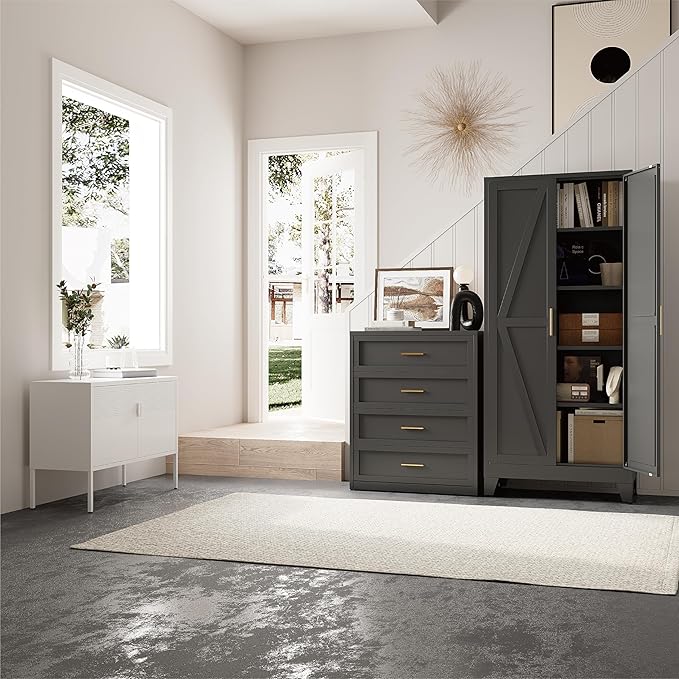 71" Tall Pantry Cabinet, Kitchen Pantry Storage Cabinets - Image 2